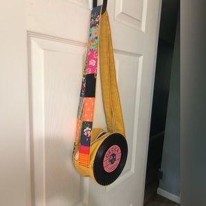 Vintage Vibes Patchwork vinyl record purse